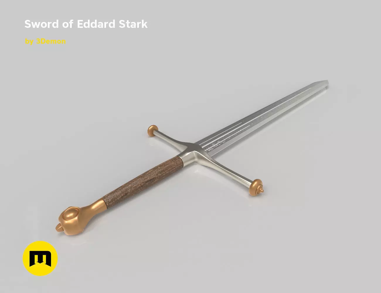 Ice Ned Stark Sword 3D print model_0