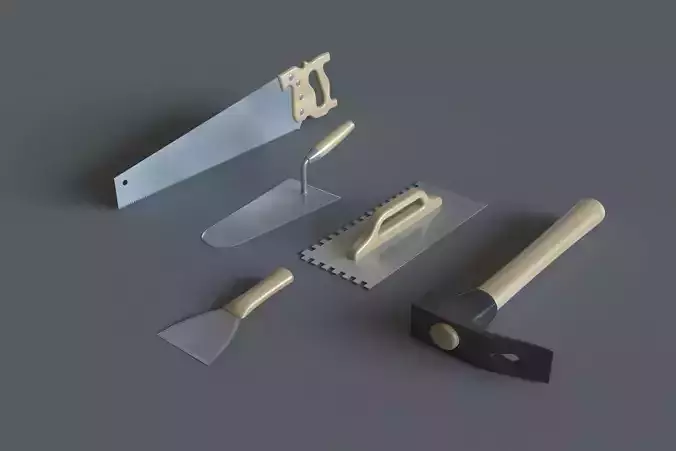 Hand Tools 1 3D model Hand Tools 1 3D model