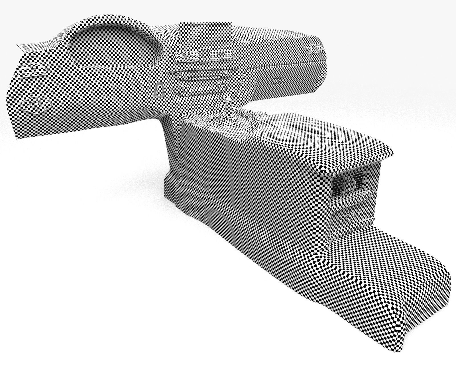 3 Series M Sport Dashboard Armrest Basic Model 3D model_6