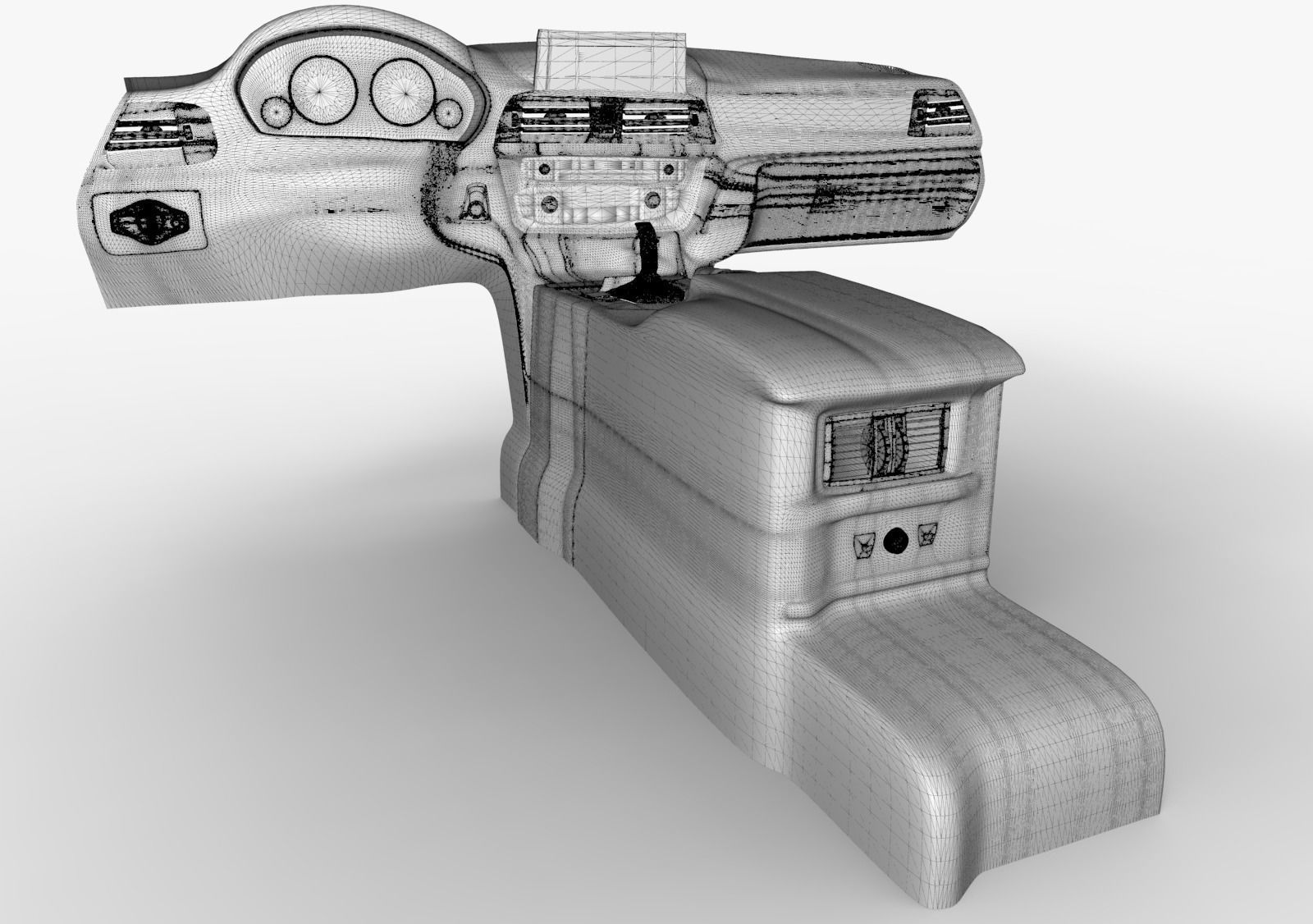 3 Series M Sport Dashboard Armrest Basic Model 3D model_8