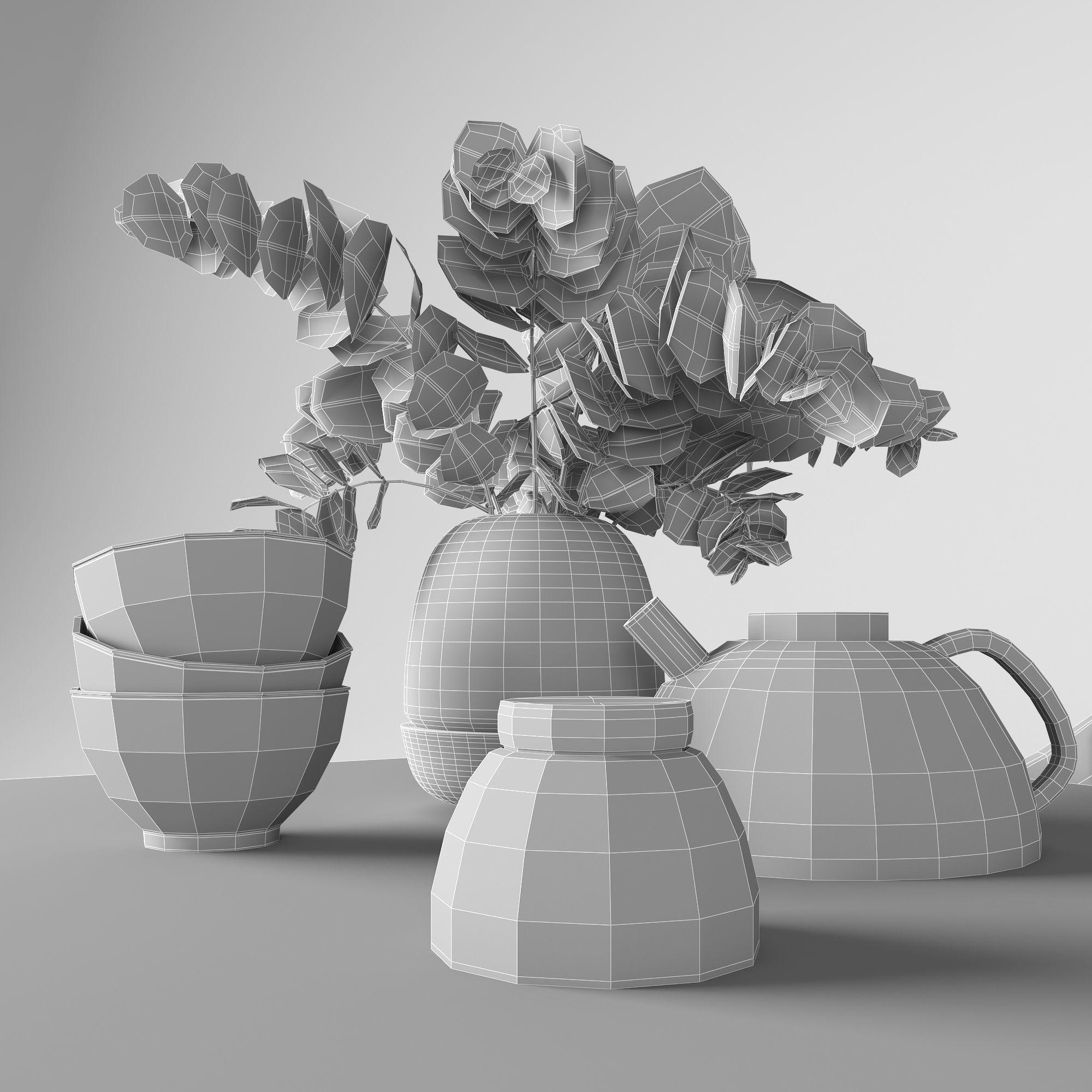 BoConcept Dining Set 3D model_8