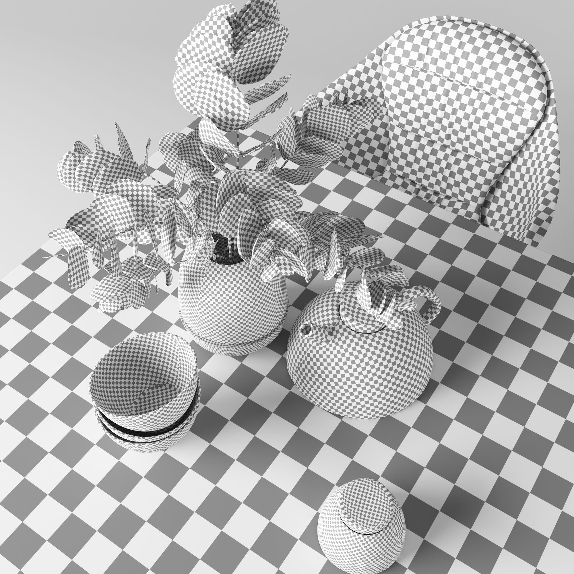 BoConcept Dining Set 3D model_4