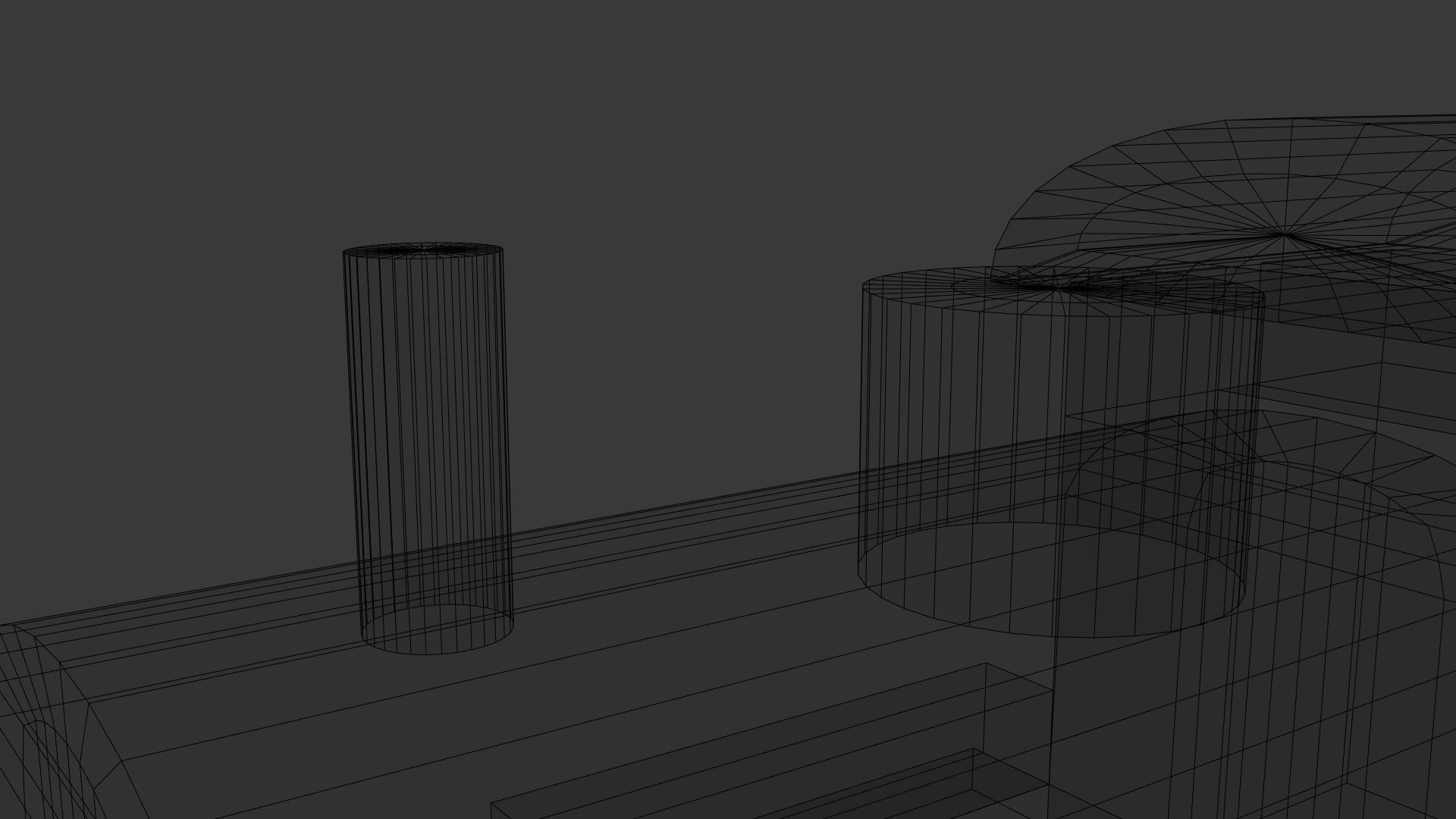 Low Poly Wooden Toy Train Low-poly 3D model_21