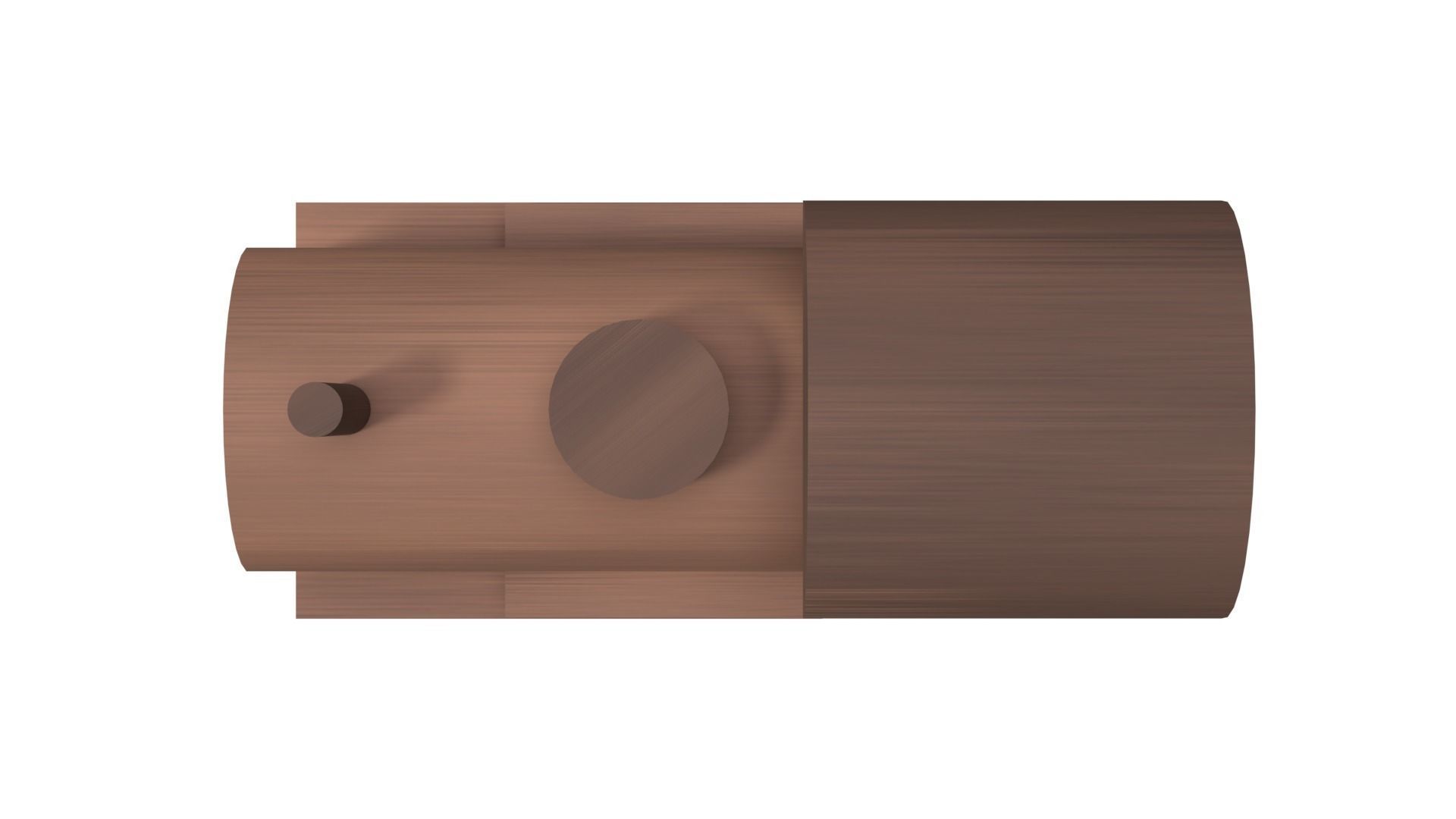 Low Poly Wooden Toy Train Low-poly 3D model_11