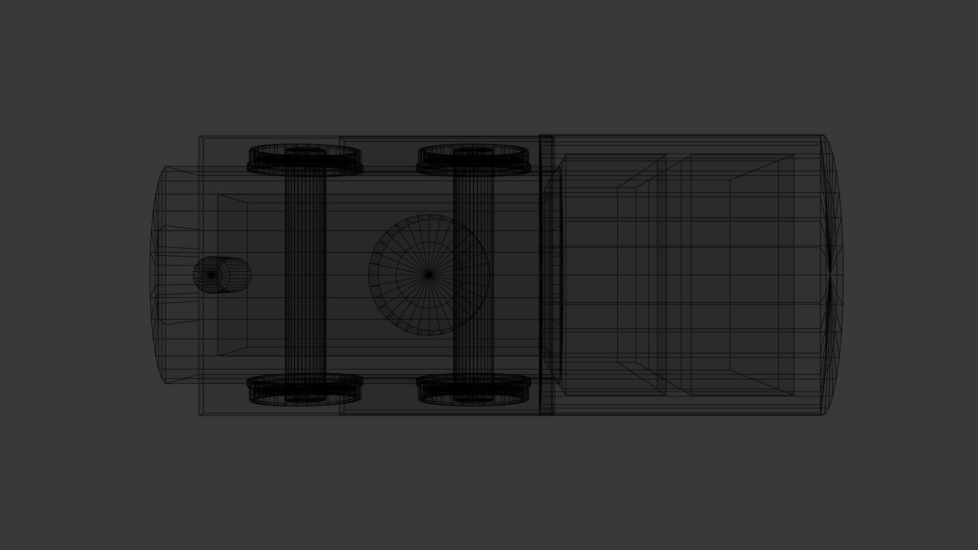 Low Poly Wooden Toy Train Low-poly 3D model_17