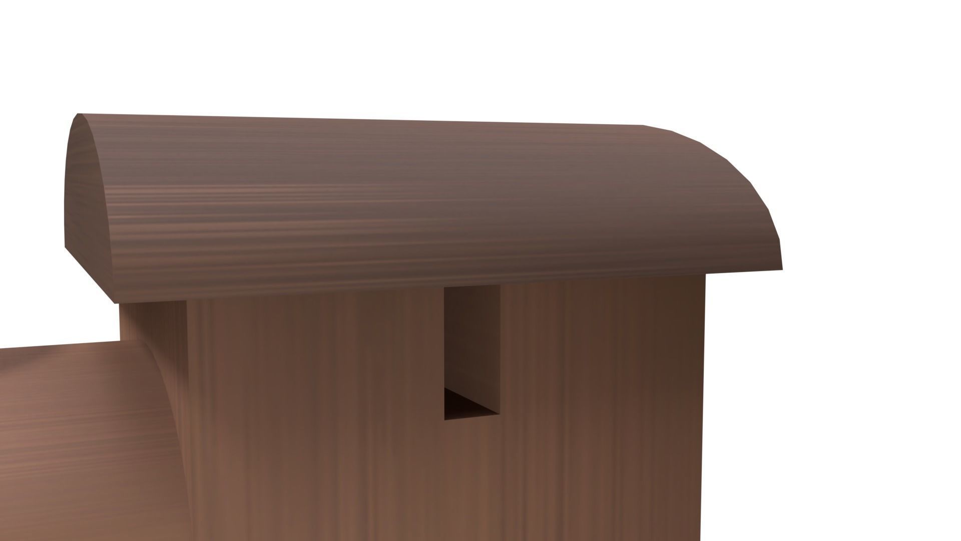 Low Poly Wooden Toy Train Low-poly 3D model_13