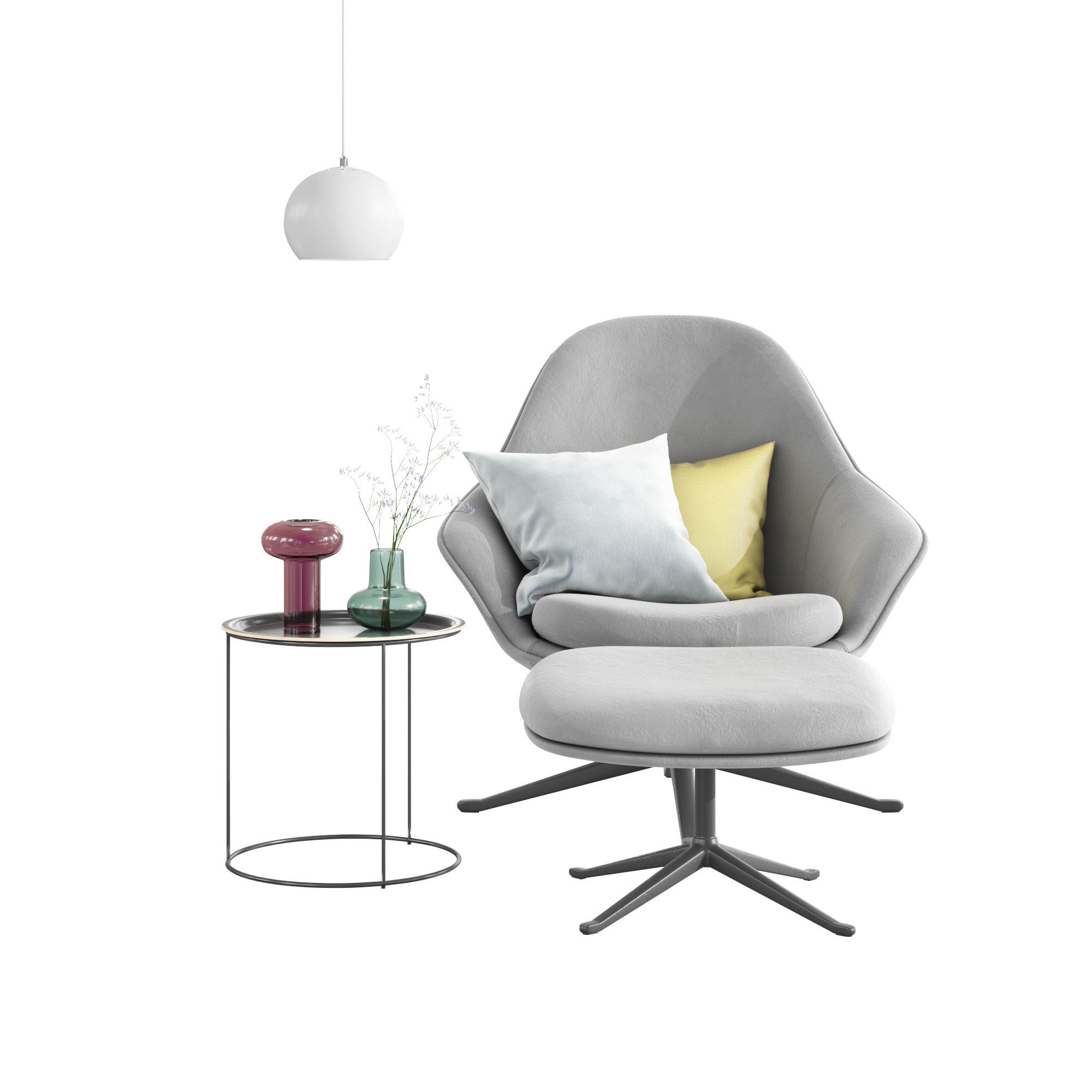 BoConcept Adelaide Chair Set 3D model_3