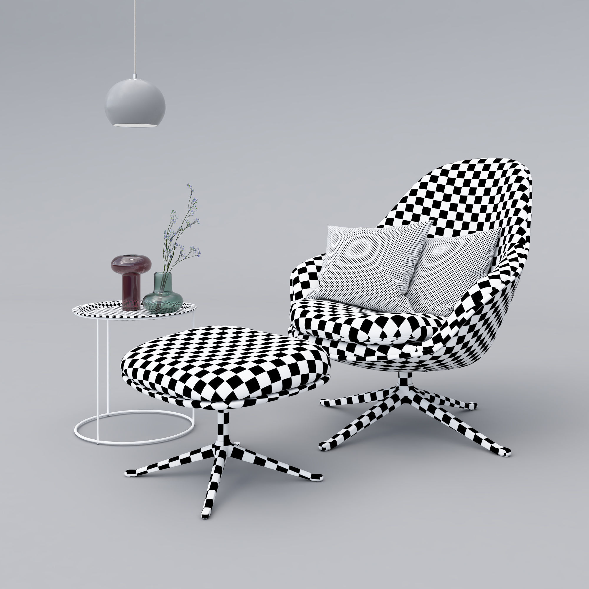 BoConcept Adelaide Chair Set 3D model_27