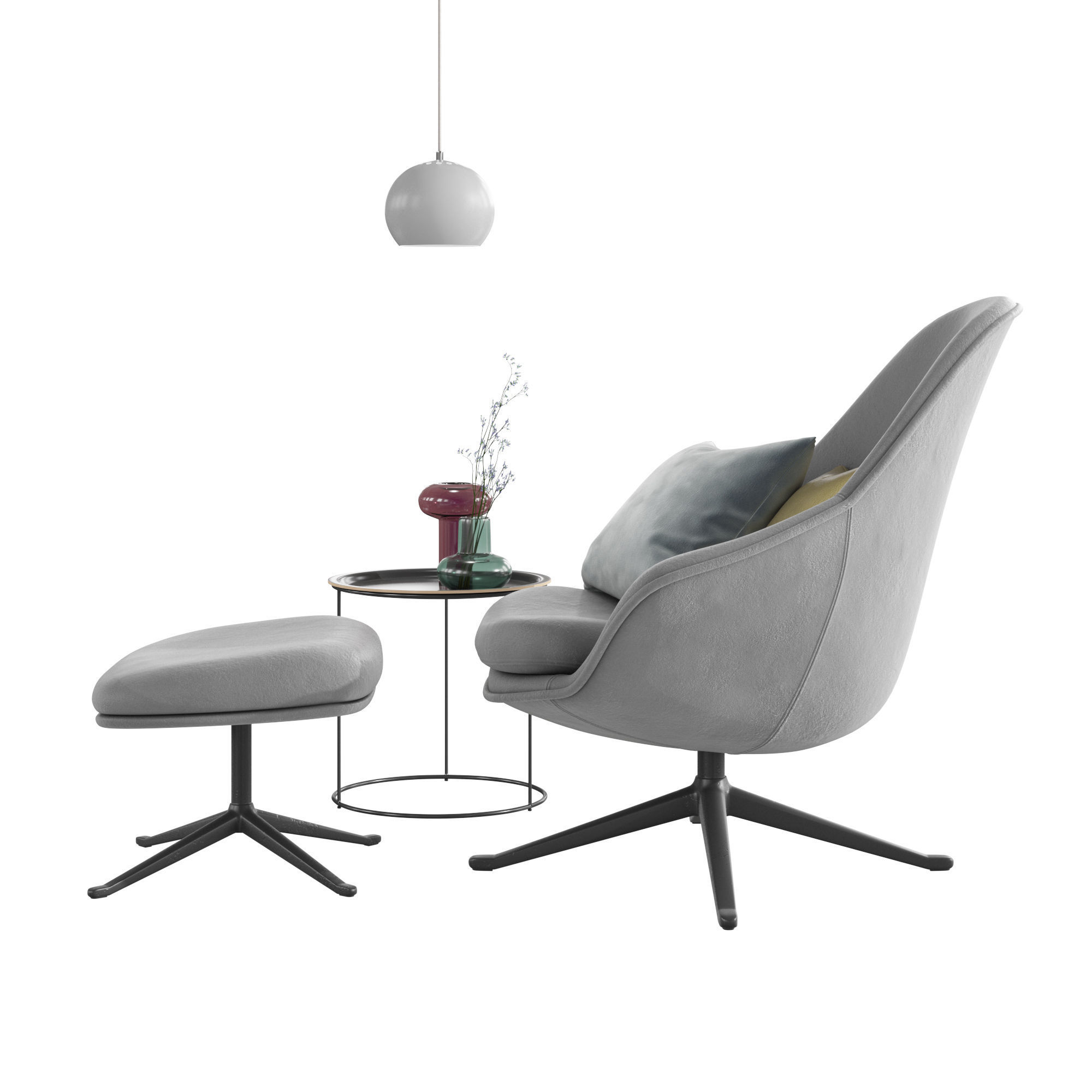 BoConcept Adelaide Chair Set 3D model_18