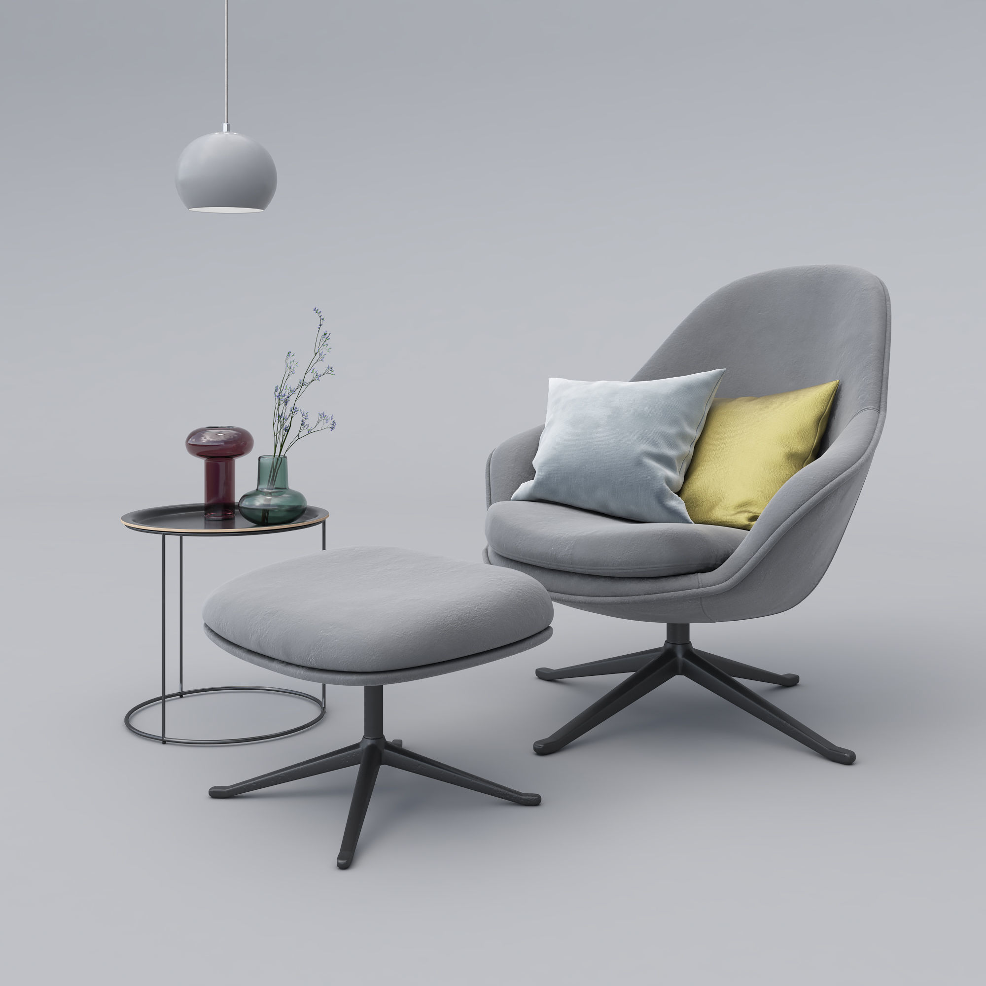 BoConcept Adelaide Chair Set 3D model_26