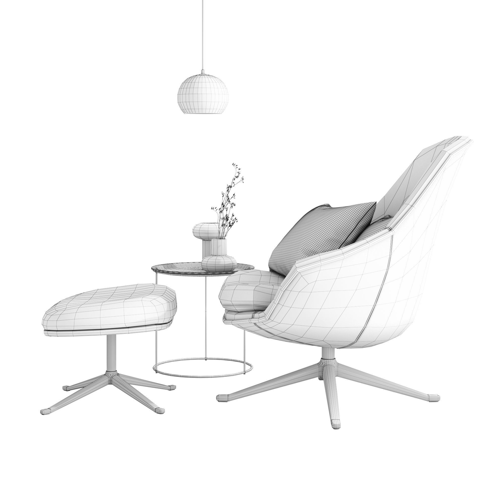 BoConcept Adelaide Chair Set 3D model_20