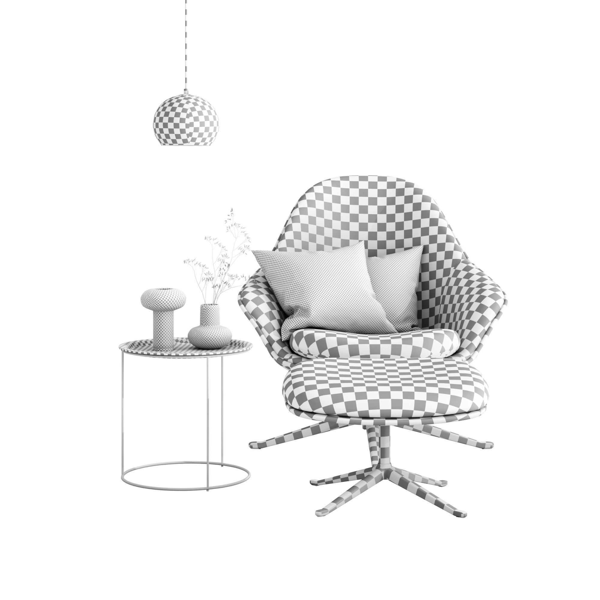 BoConcept Adelaide Chair Set 3D model_4