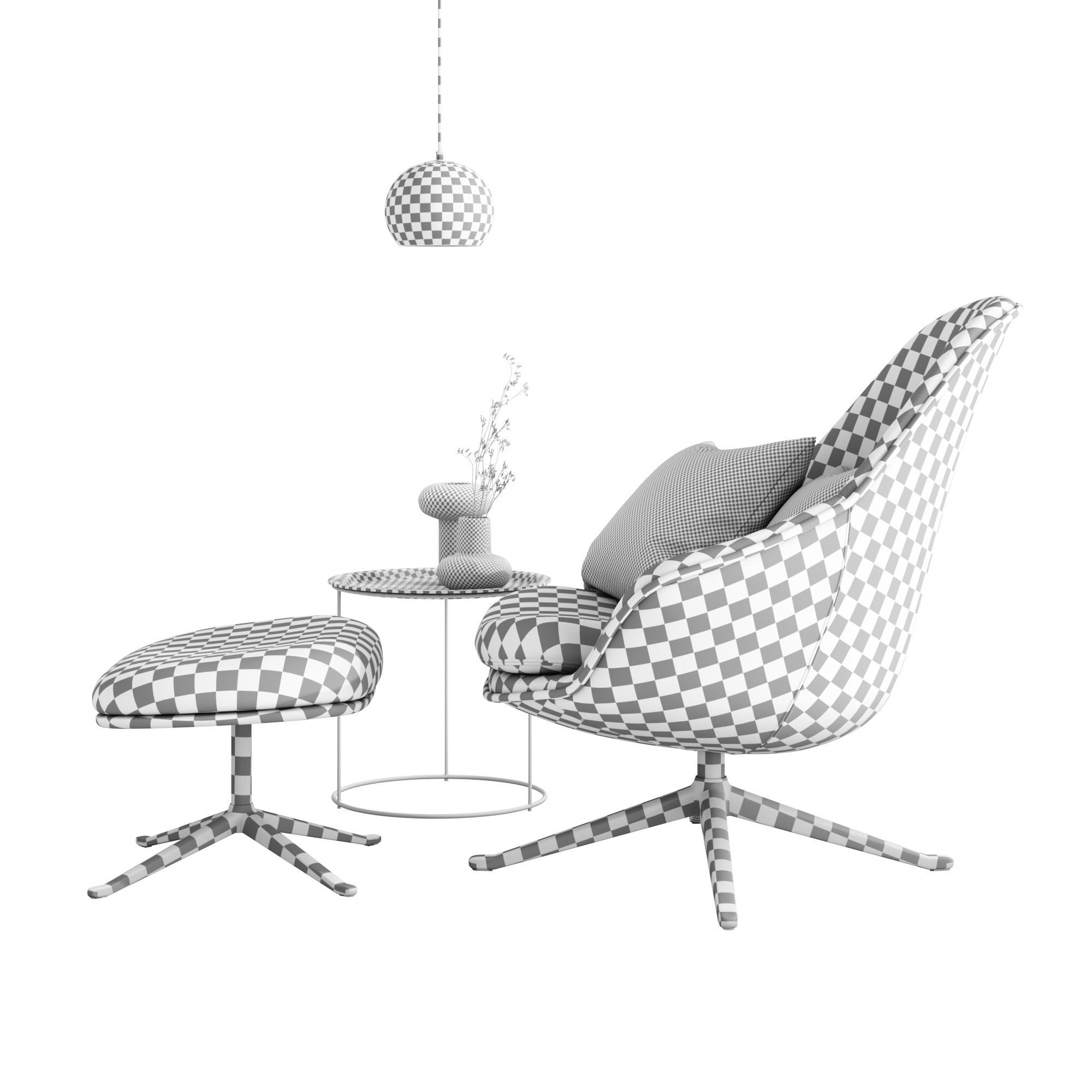 BoConcept Adelaide Chair Set 3D model_19
