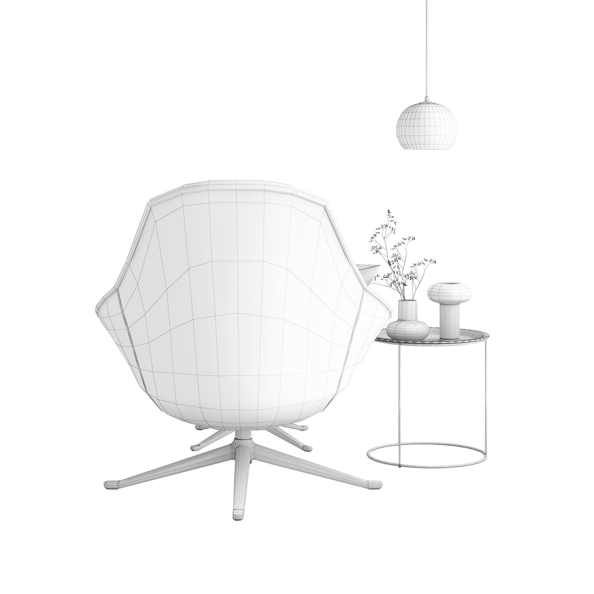BoConcept Adelaide Chair Set 3D model_17