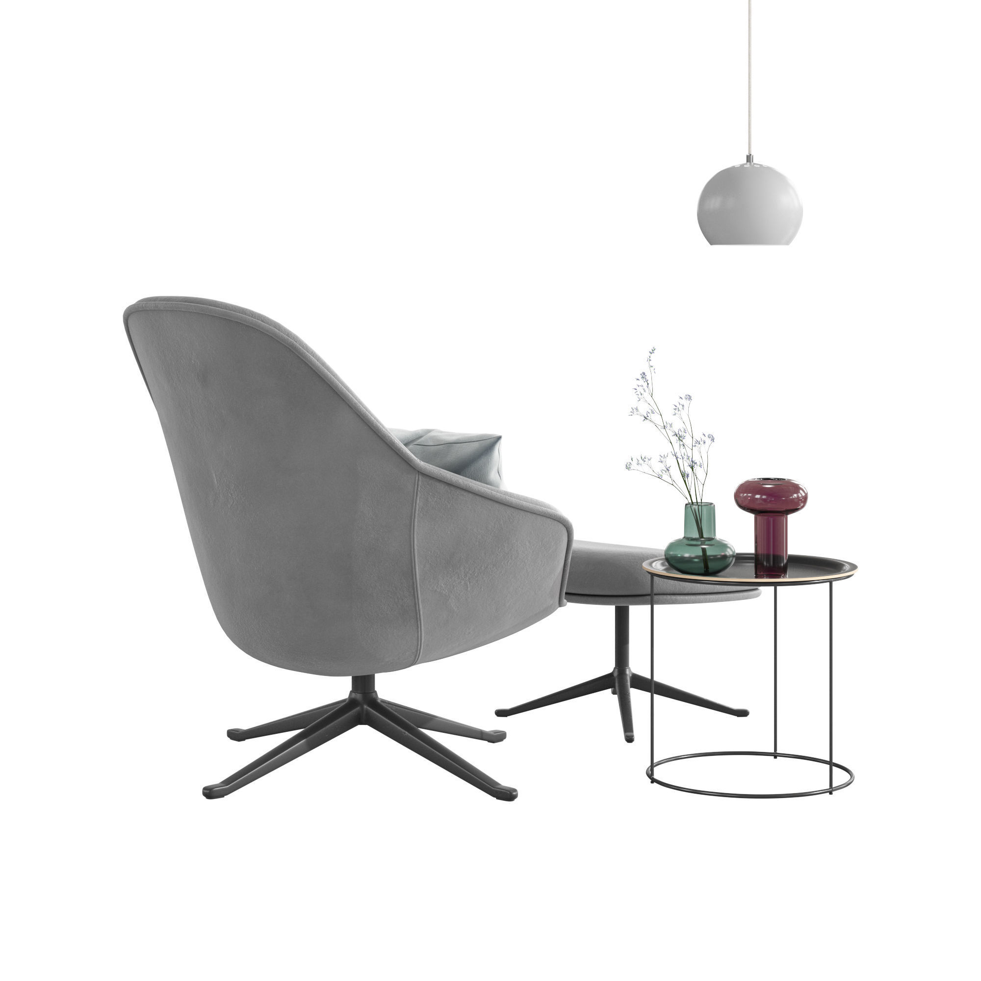 BoConcept Adelaide Chair Set 3D model_12