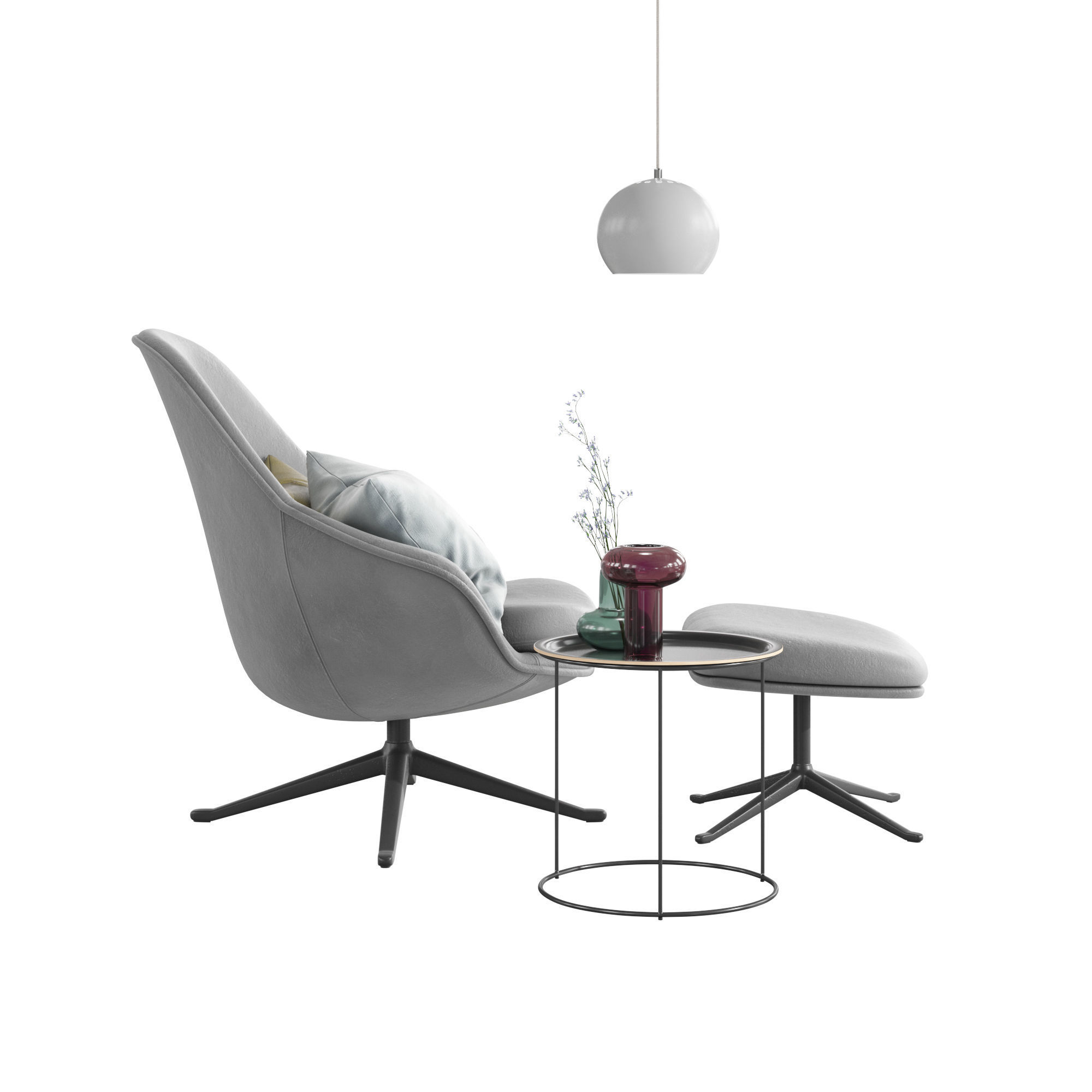 BoConcept Adelaide Chair Set 3D model_9