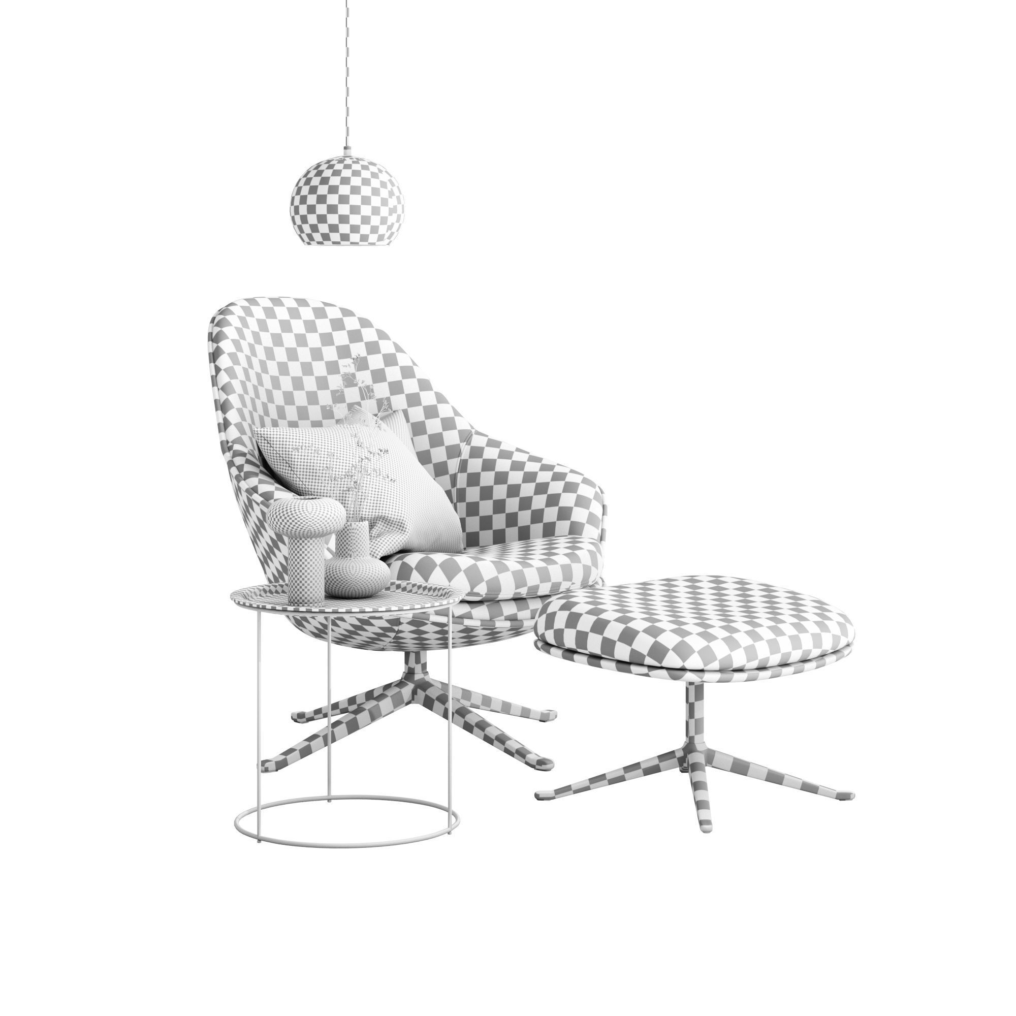 BoConcept Adelaide Chair Set 3D model_7