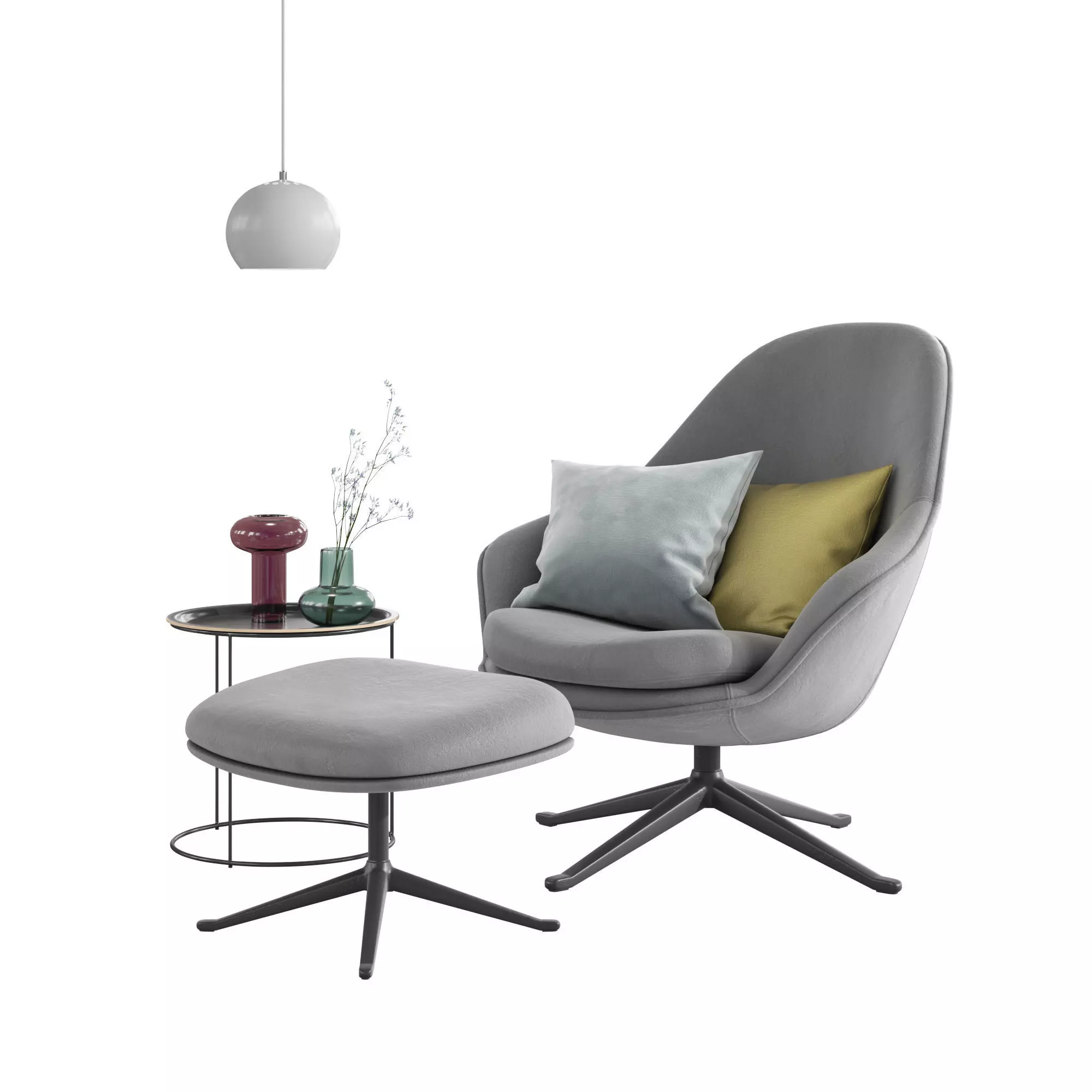 BoConcept Adelaide Chair Set 3D model_0
