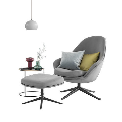BoConcept Adelaide Chair Set 3D model