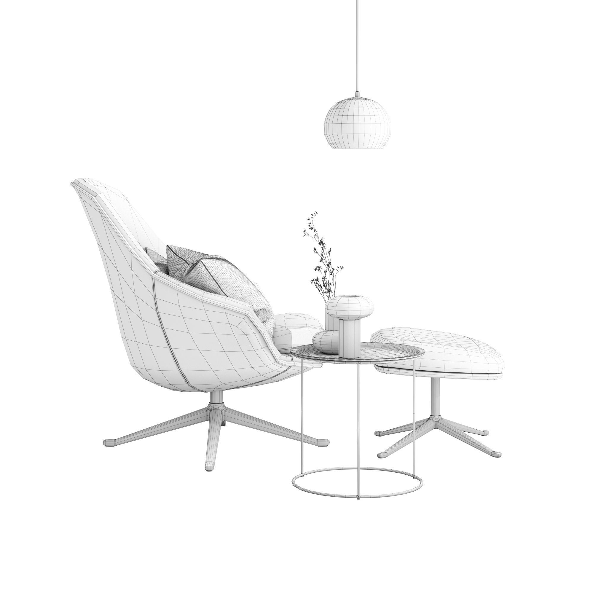 BoConcept Adelaide Chair Set 3D model_11