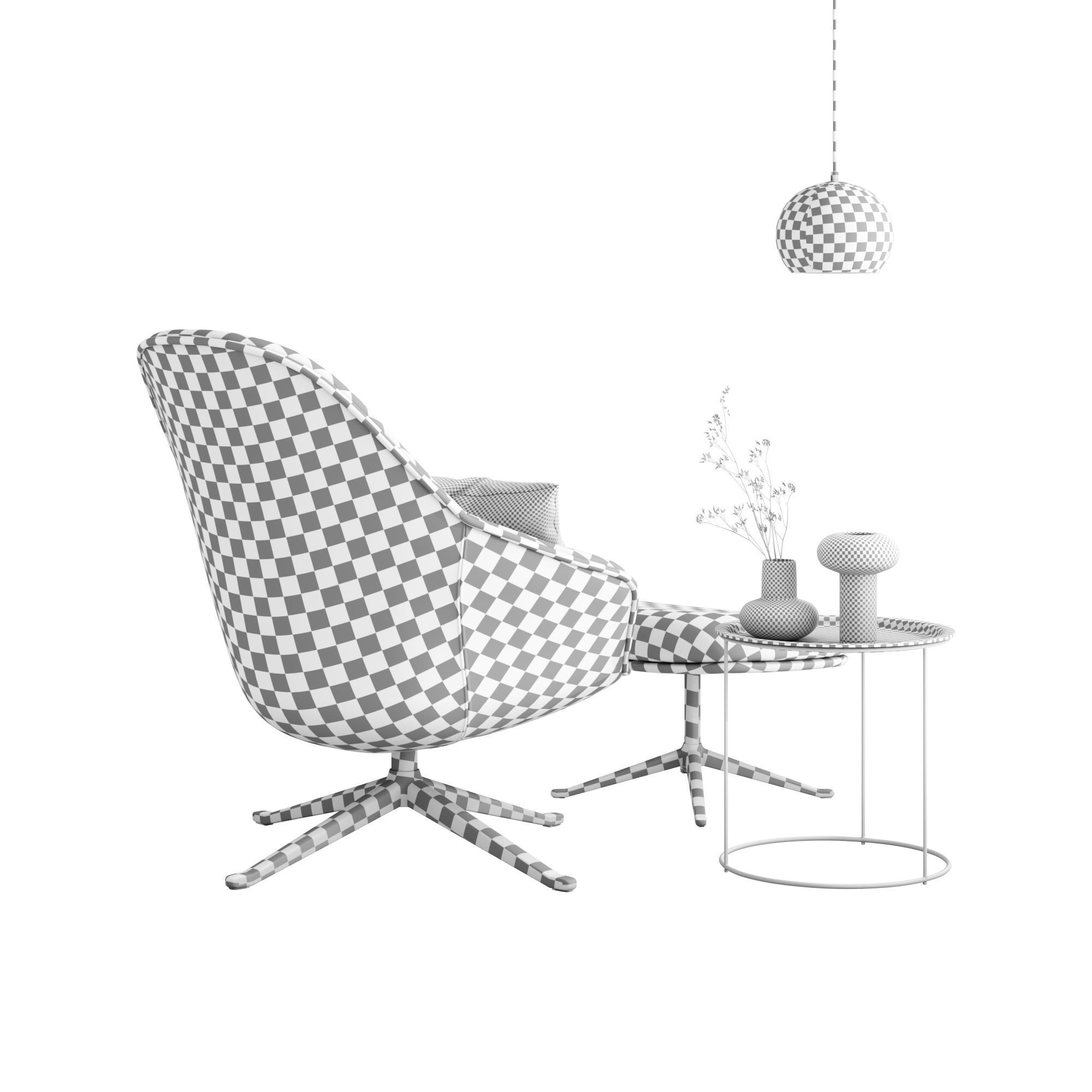 BoConcept Adelaide Chair Set 3D model_13