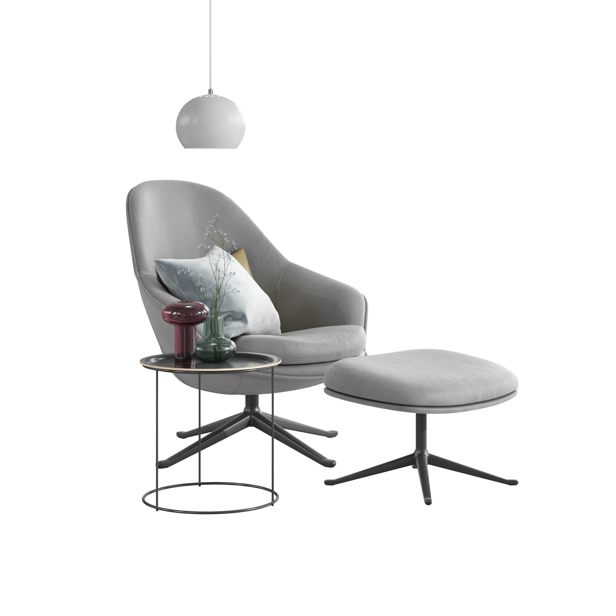 BoConcept Adelaide Chair Set 3D model_6
