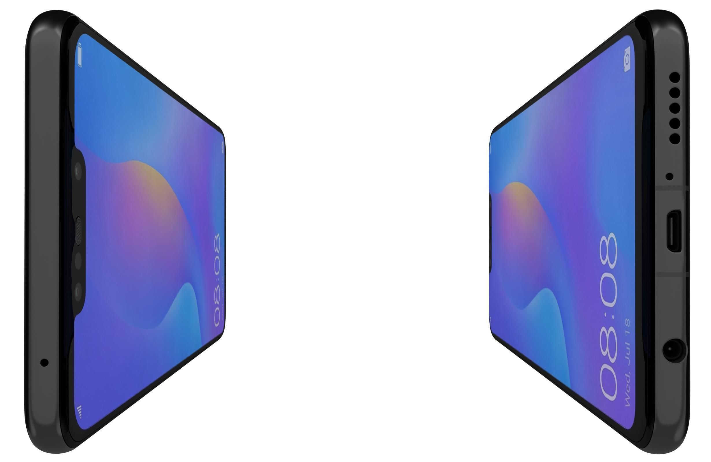 Huawei Nova 3i Black 3D model_2