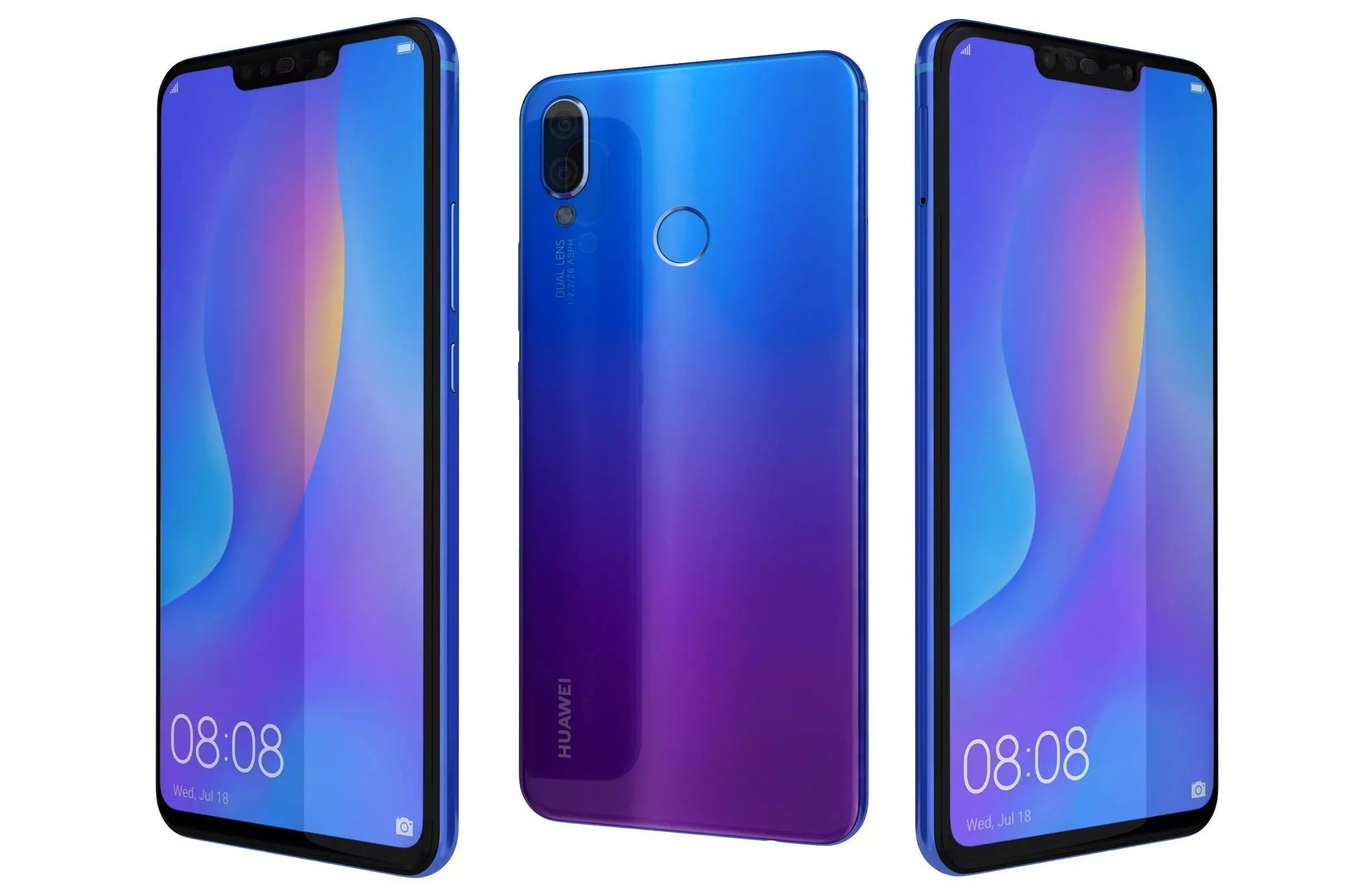 Huawei Nova 3i Iris Purple 3D model_0