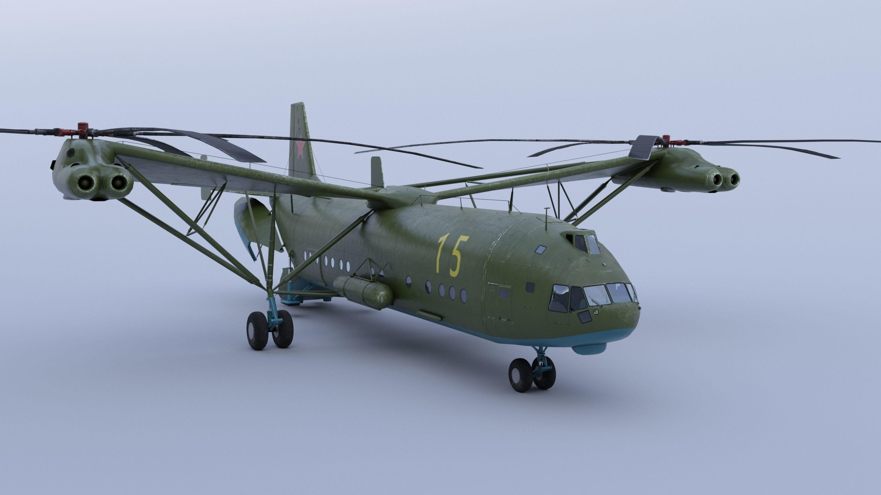 Mi-12  Low-poly 3D model_8