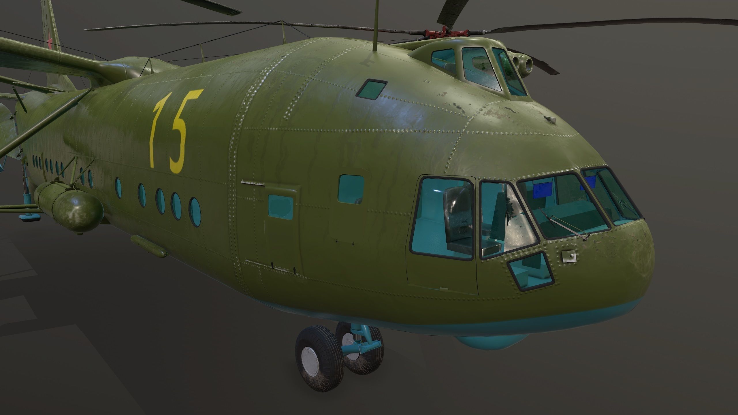 Mi-12  Low-poly 3D model_13