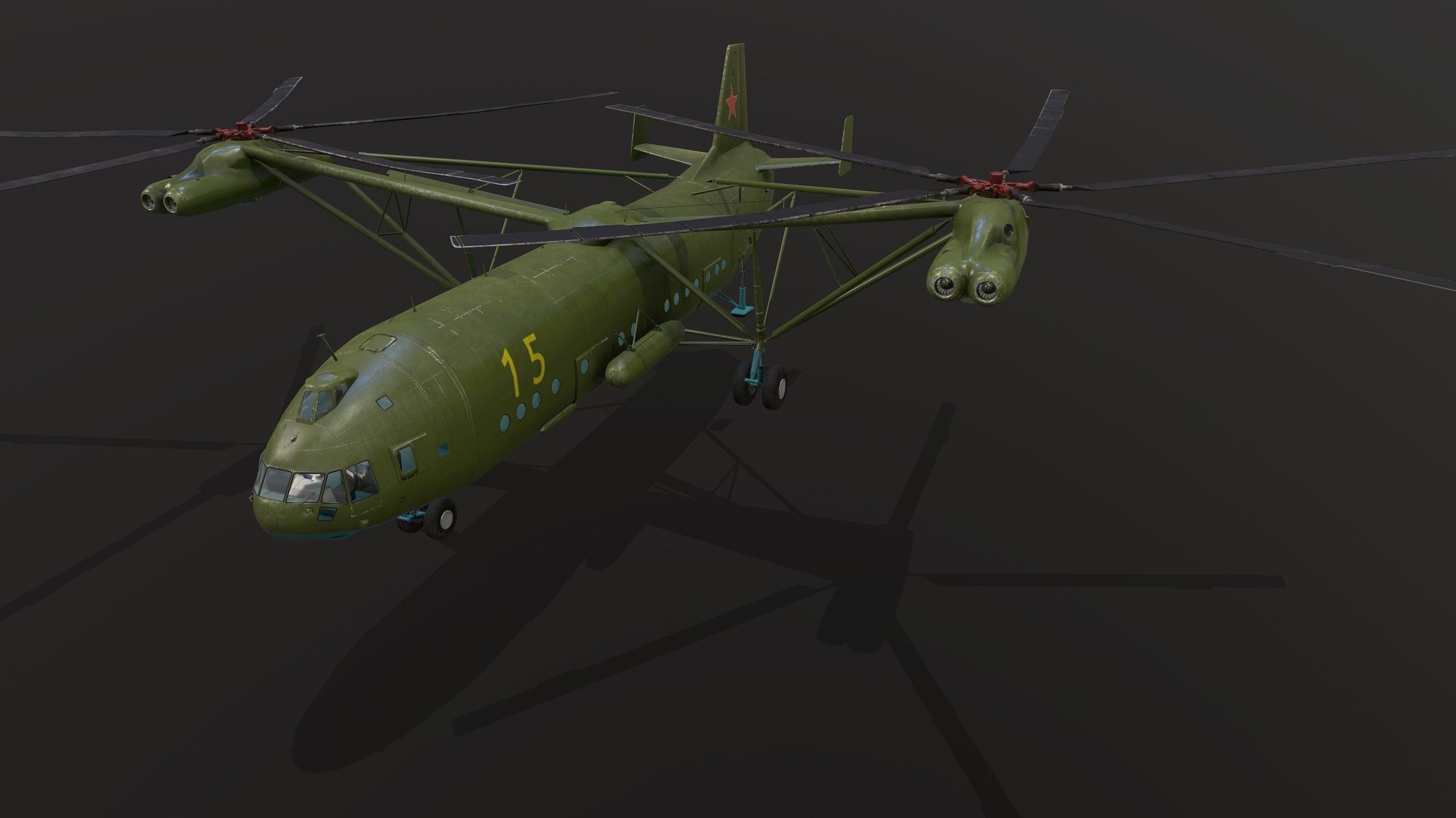 Mi-12  Low-poly 3D model_14