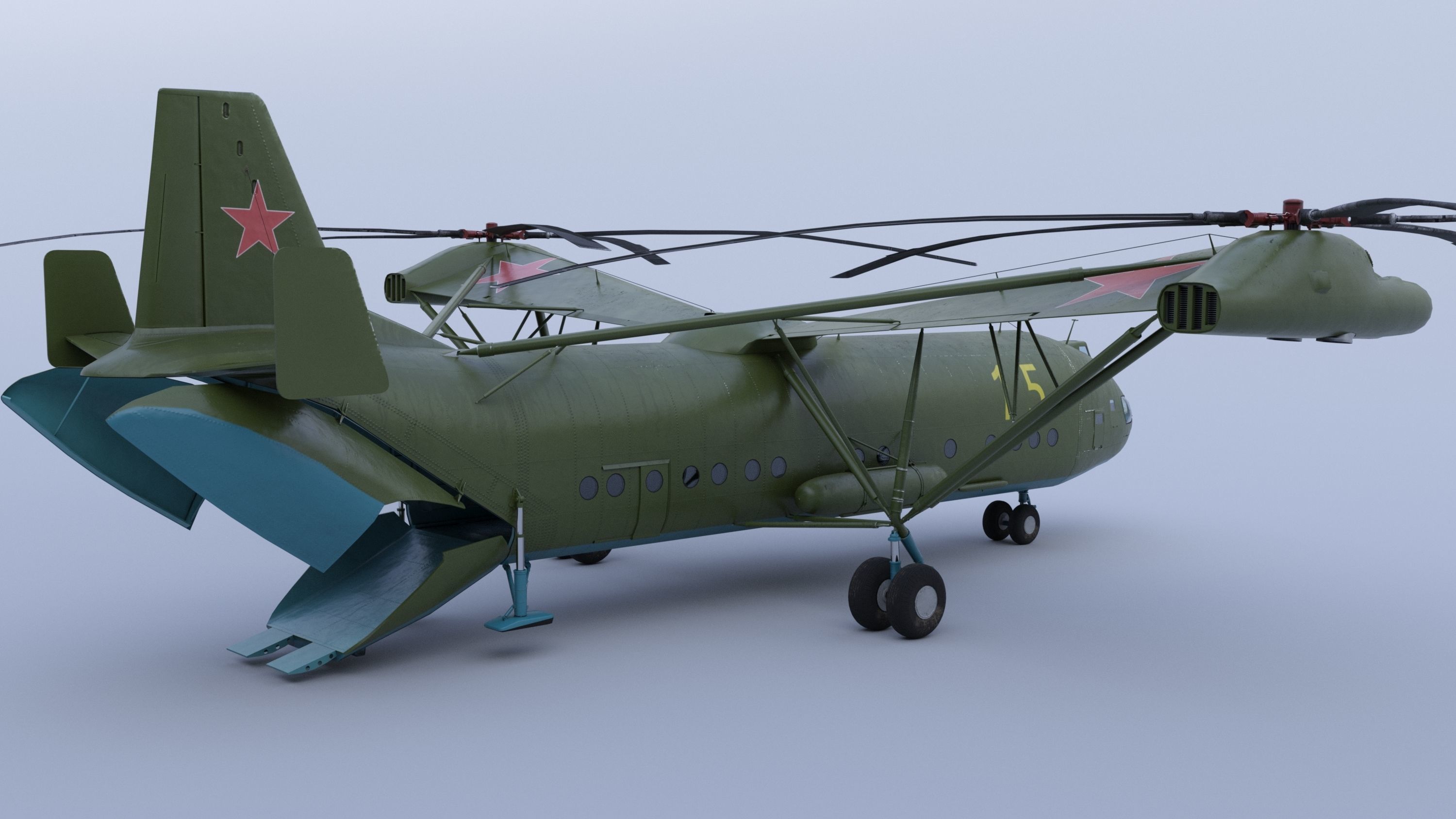 Mi-12  Low-poly 3D model_6