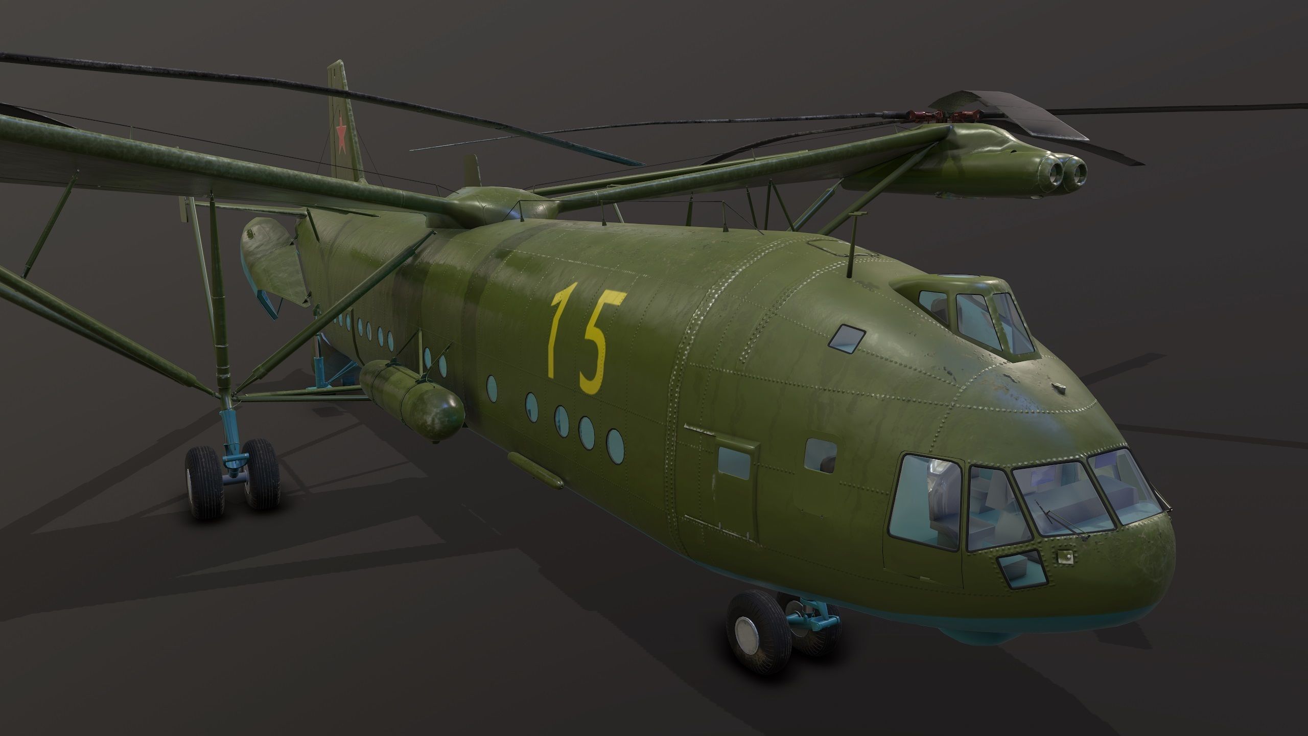 Mi-12  Low-poly 3D model_19