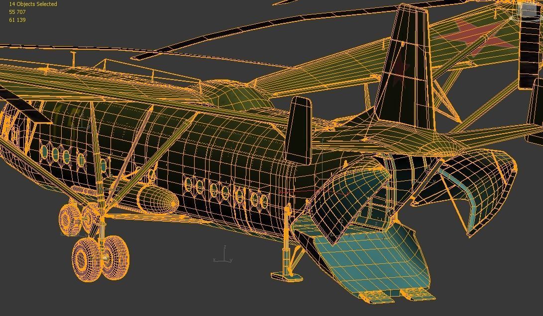 Mi-12  Low-poly 3D model_30