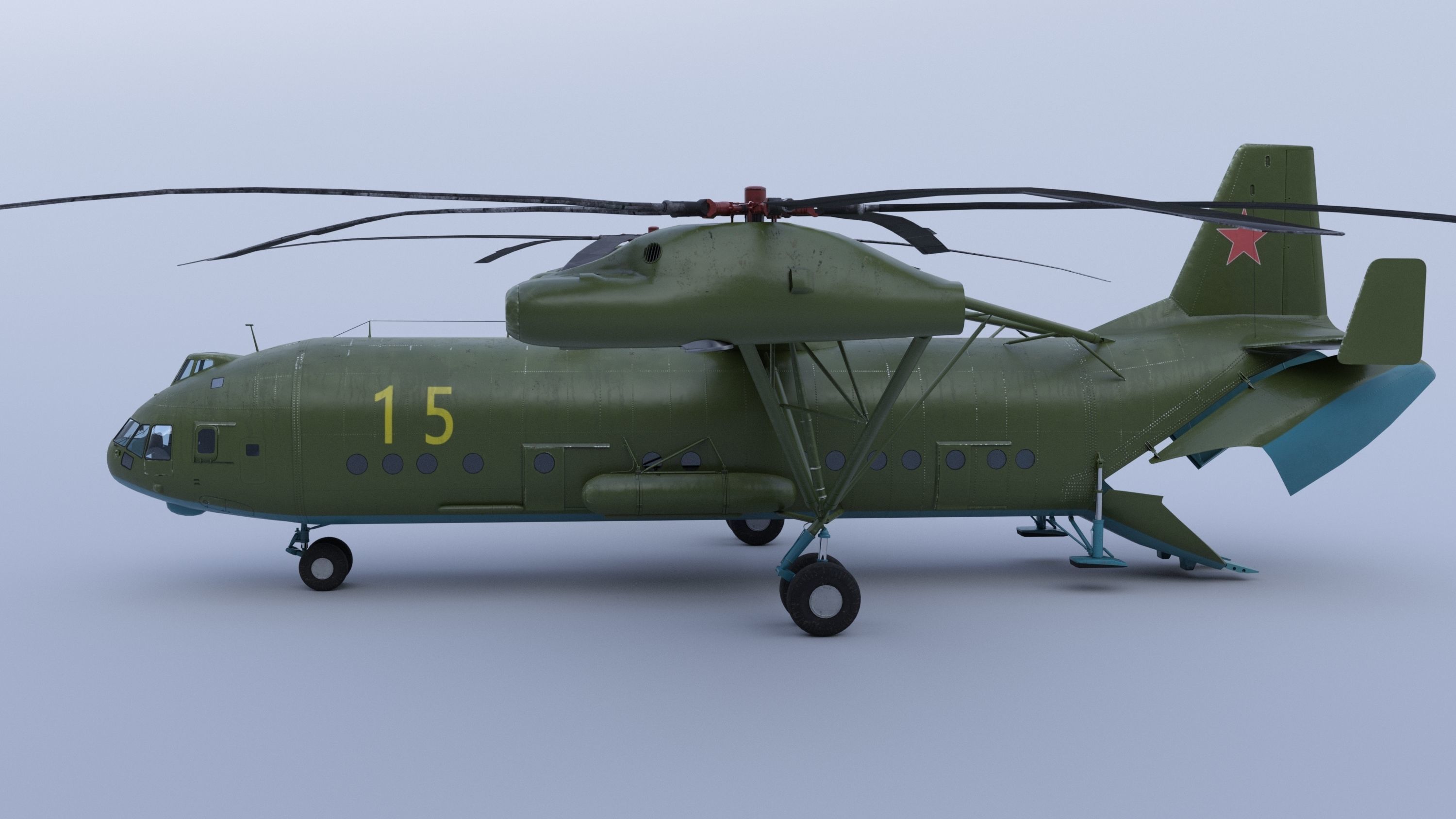 Mi-12  Low-poly 3D model_4