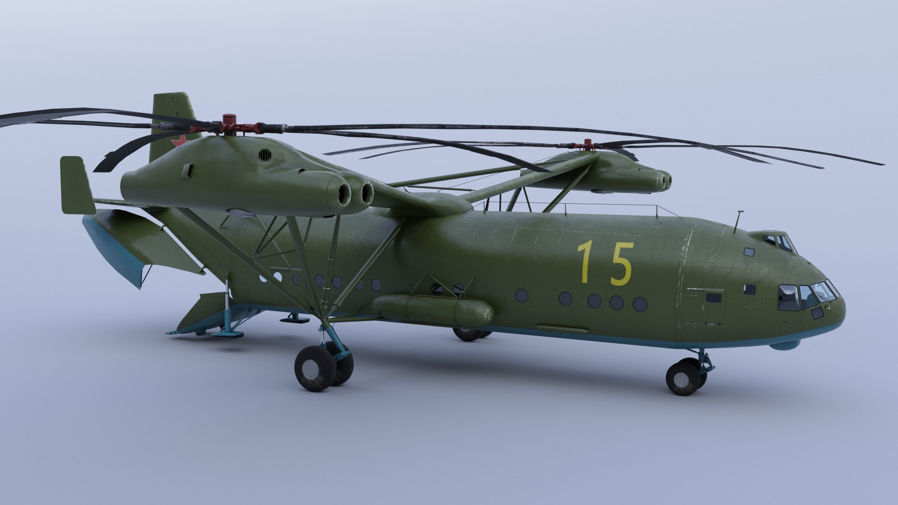 Mi-12  Low-poly 3D model_5