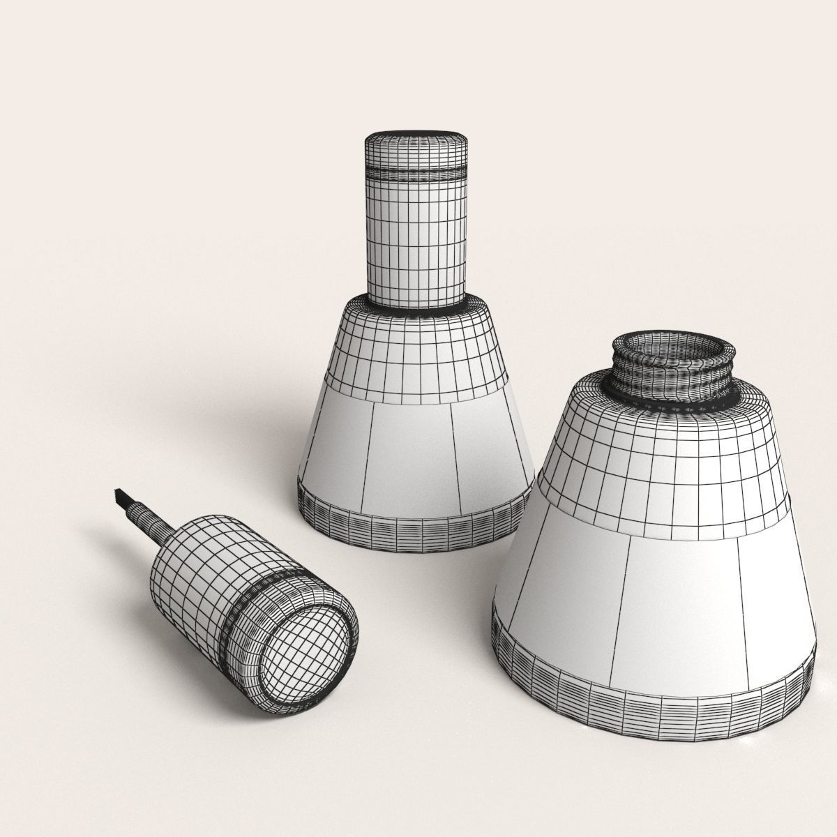 Glossy Nail Polish 3D model_9