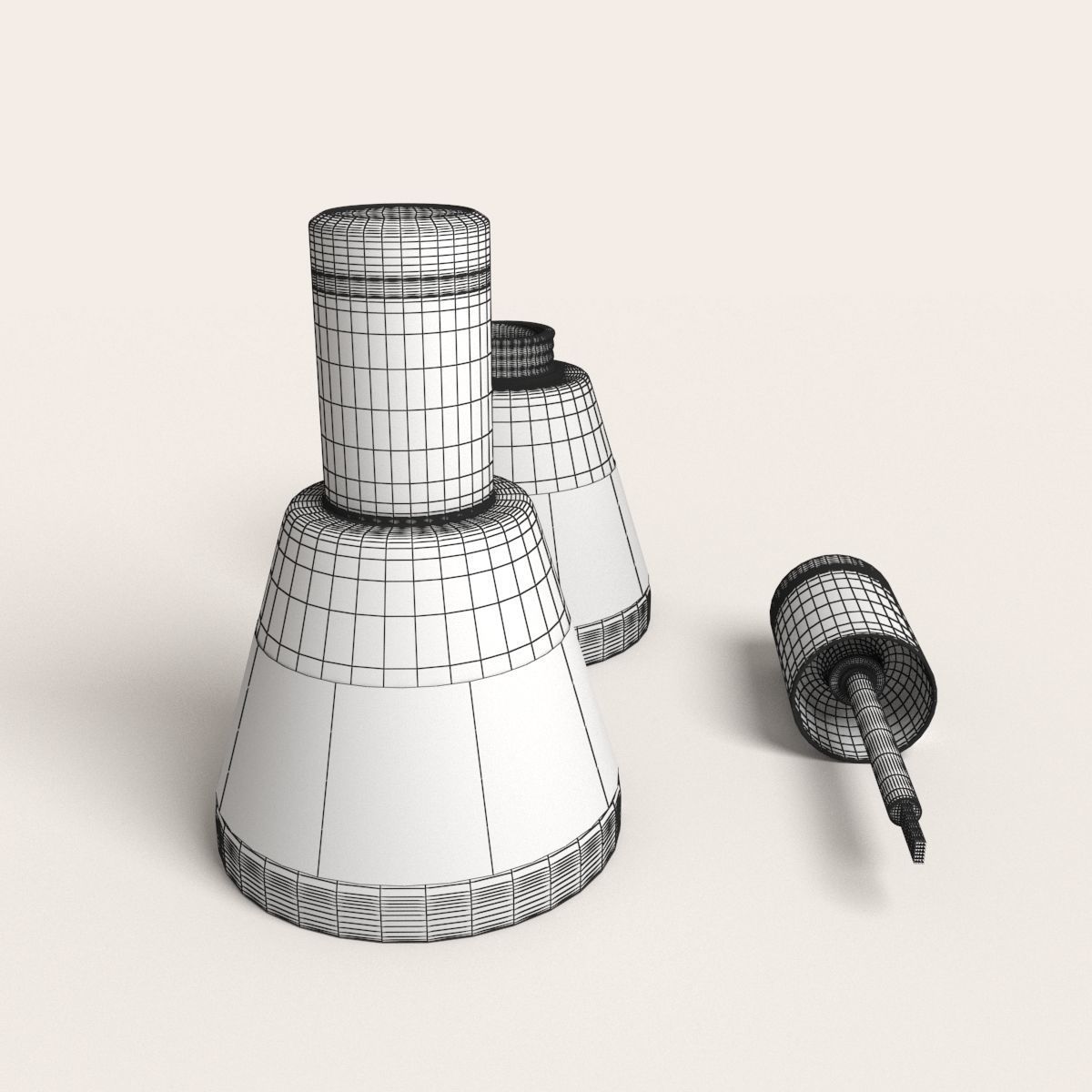 Glossy Nail Polish 3D model_7