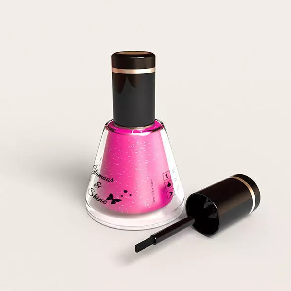 Glossy Nail Polish 3D model_0