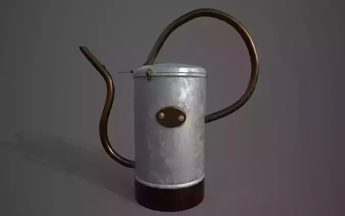 Watering Can PBR textures Real World Scaling