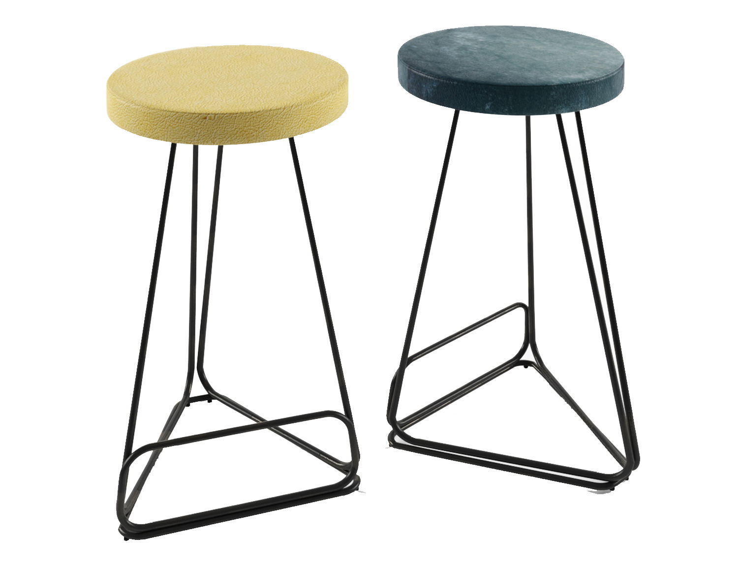 Delta Counter Stool Low-poly 3D model_3