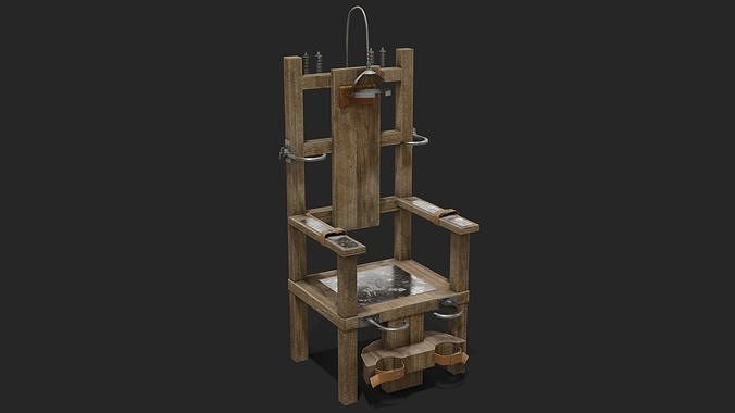 Electric Chair Low-poly 3D model