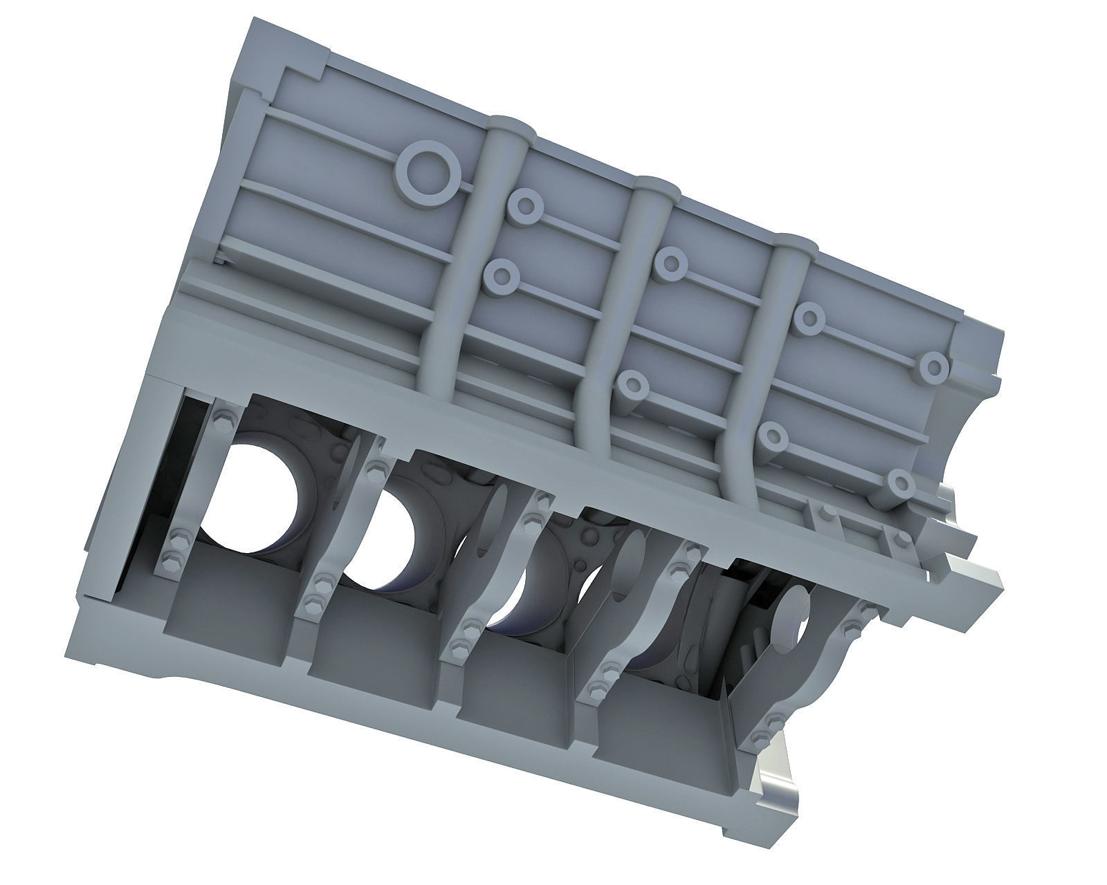 Engine Block 3D model_7