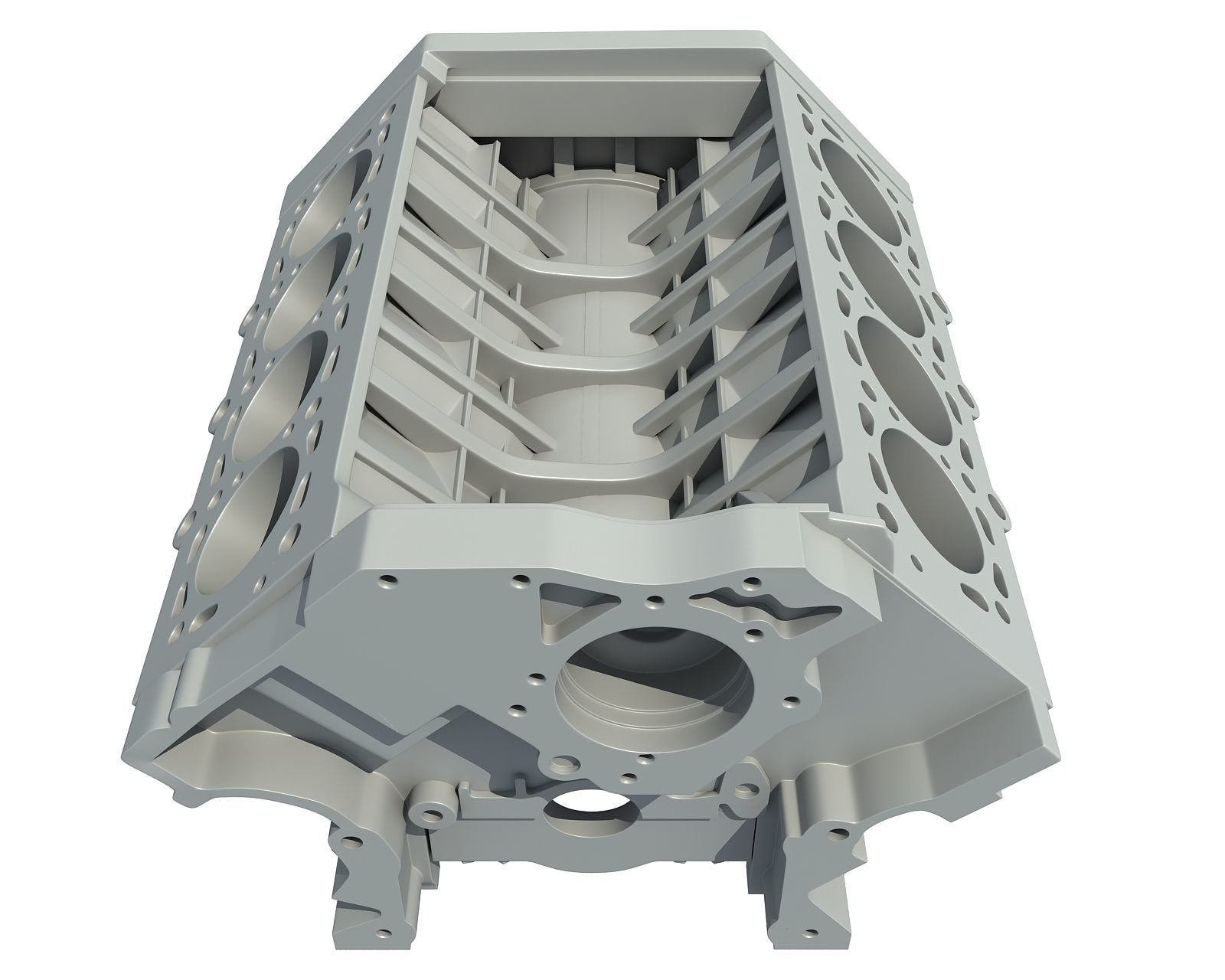 Engine Block 3D model_2