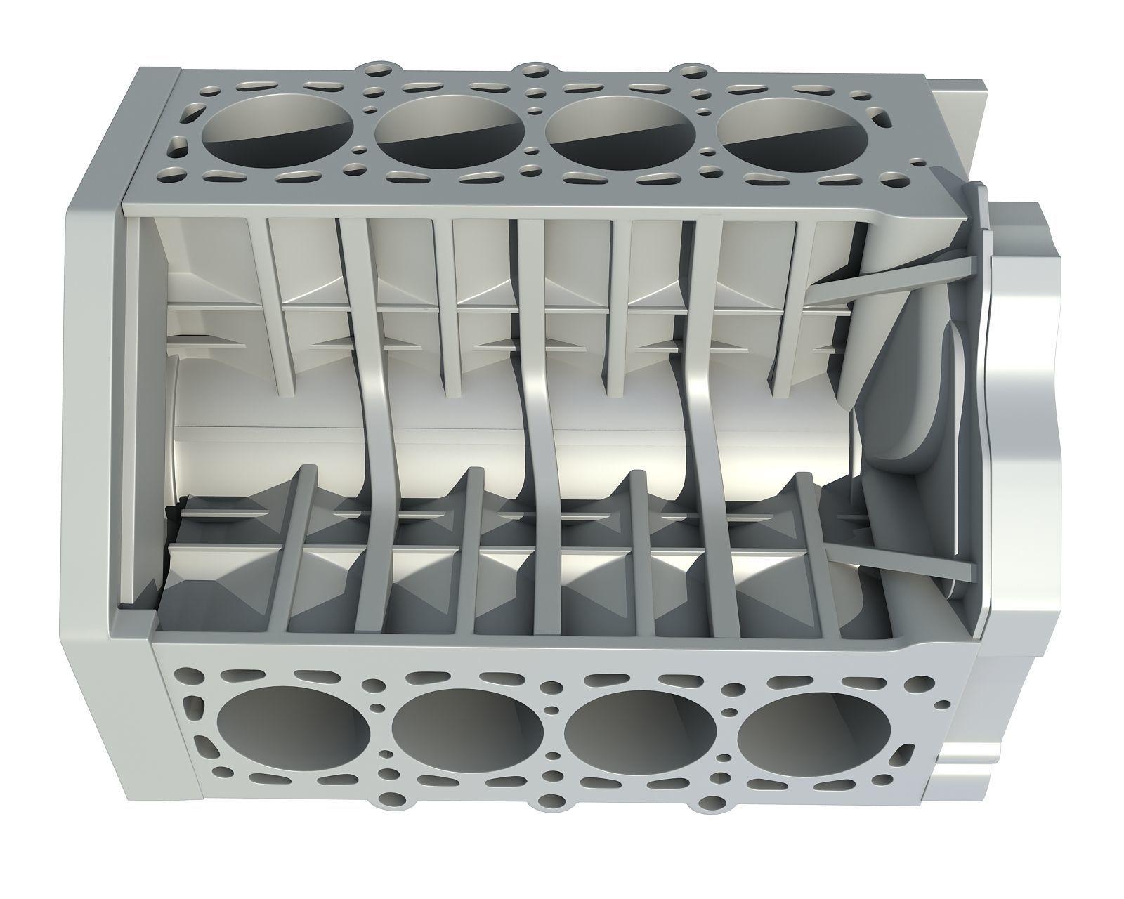 Engine Block 3D model_8