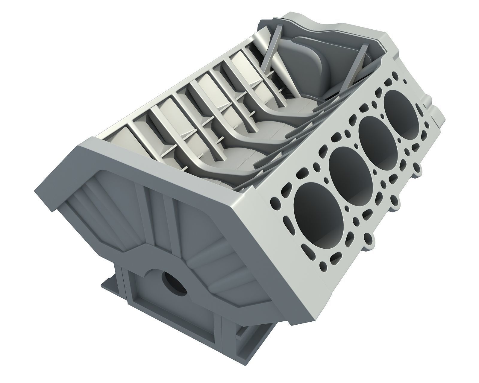 Engine Block 3D model_4
