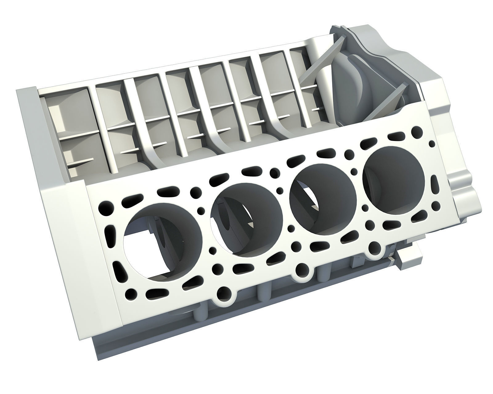 Engine Block 3D model_3