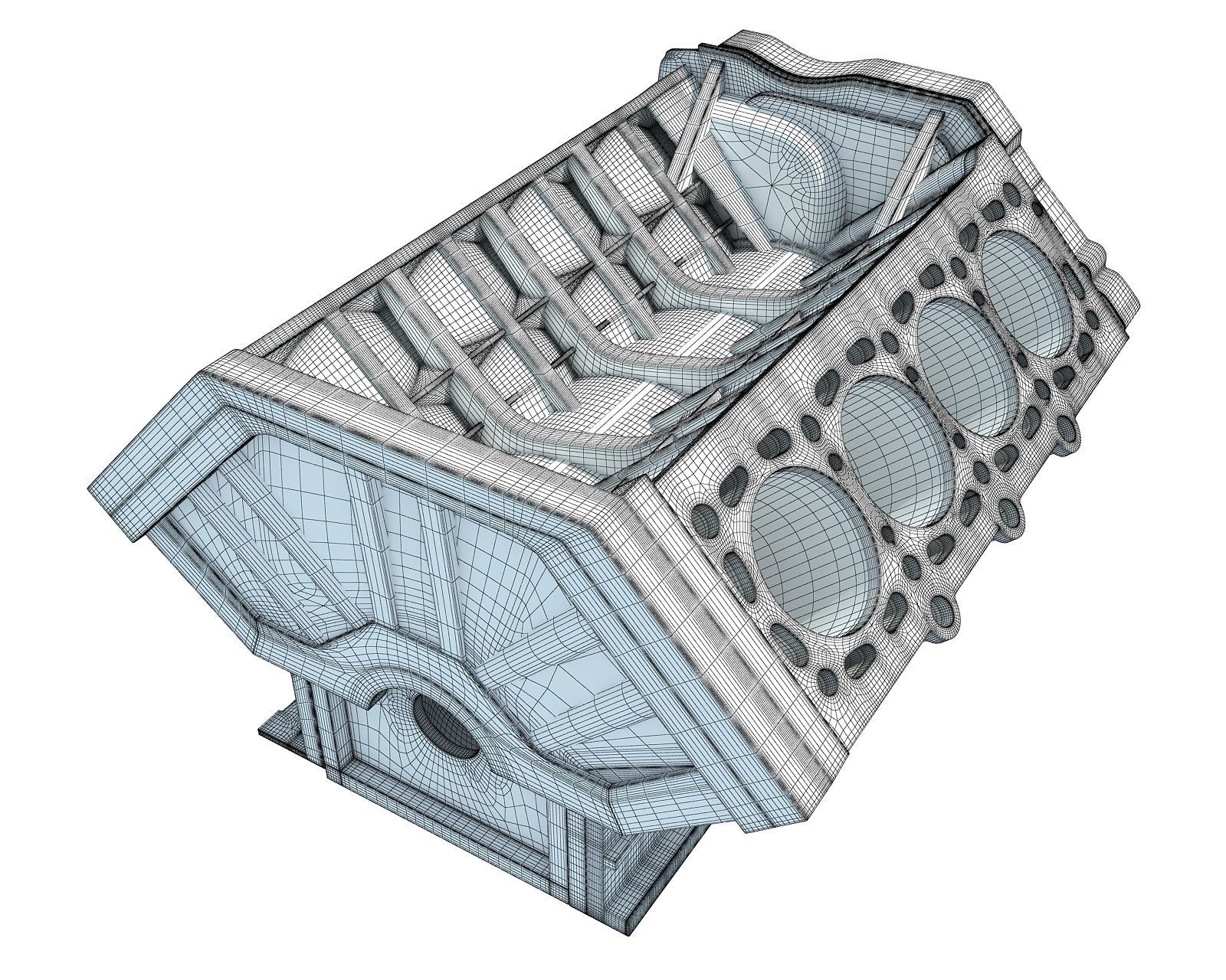 Engine Block 3D model_9