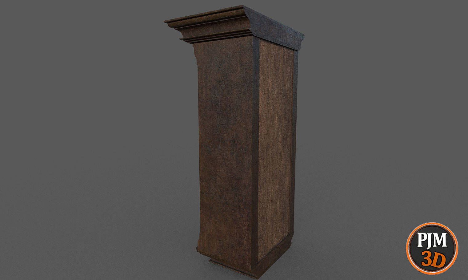 Old Clock wall Version 01A Low-poly 3D model_2