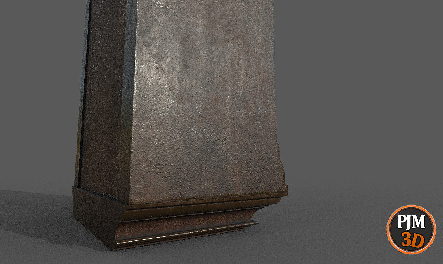 Old Clock wall Version 01A Low-poly 3D model_8